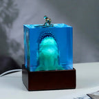 ホホジロザメ レジンライトキューブ｜5cm・8cm