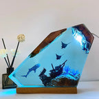 沈没船の世界 レジンテーブルライト