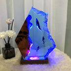 浮上する レジンテーブルランプ