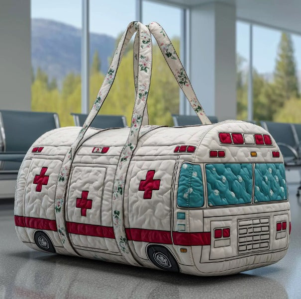 救急車デザインのトラベルバッグ
