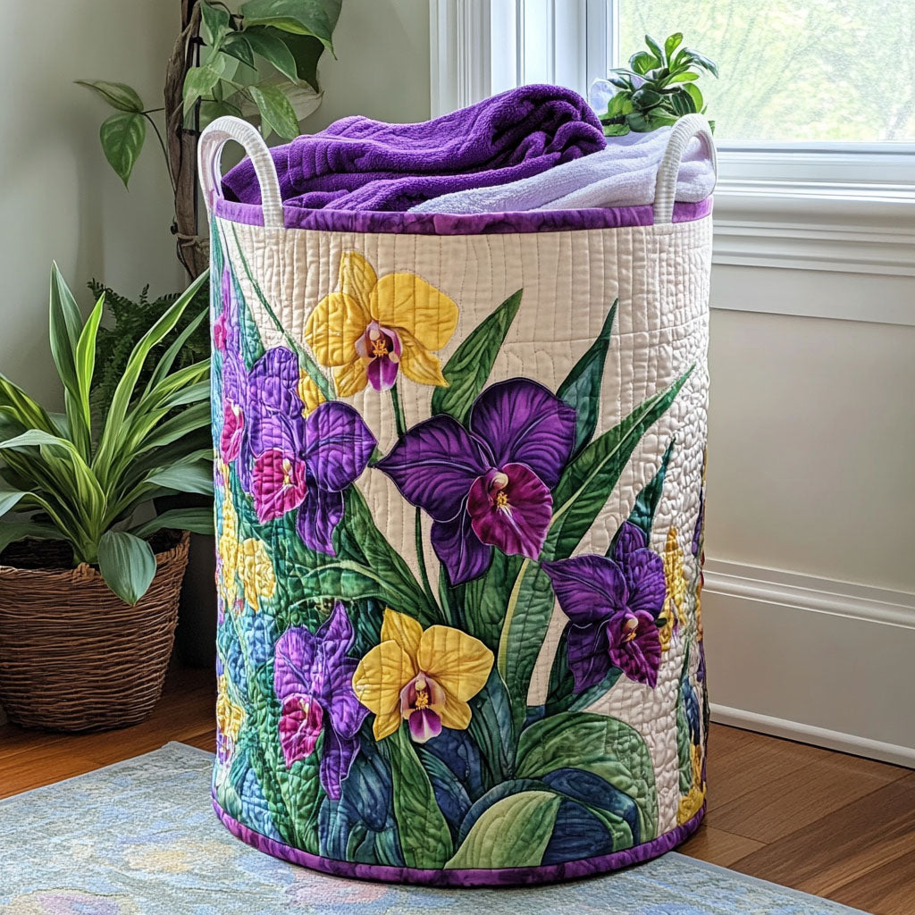 サンセットオーキッドのランドリーバスケット